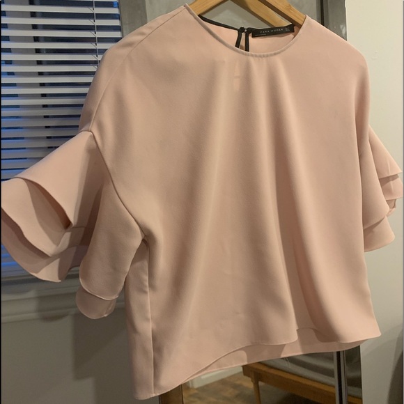 Zara Ruffle Sleeve Blouse - Picture 3 of 4